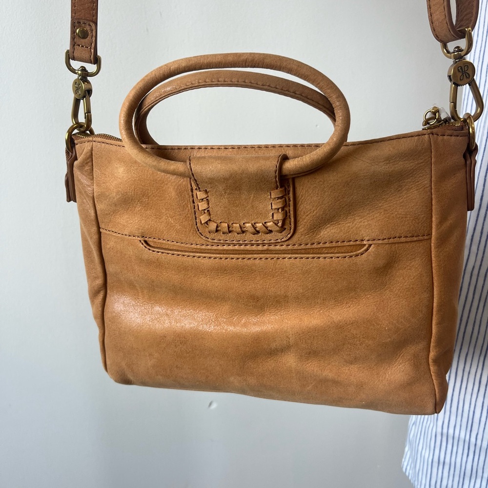 HOBO Leather Hobo with Top Handles & Crossbody Strap - Picture 3 of 11